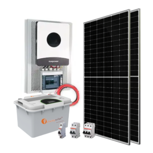 Kit Solar Híbrido 1800 WATTS Litio