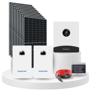 Kit Solar Híbrido 12000 WATTS 2 baterías Litio 200Ah