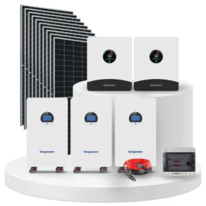 Kit Solar Híbrido 24000 WATTS 3 baterías Litio 314Ah